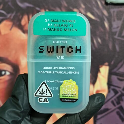 BOUTIQ SWITCH MAUI WOWIE/ GELATO 41 & MANGO MELON (SATIVA,HYBRID & INDICA) 2gr