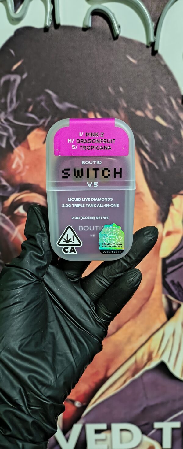 PINK-Z 1 BOUTIQ SWITCH PINK-Z, DRAGONFRUIT & TROPICANA (INDICA,HYBRID & SATIVA) 2gr