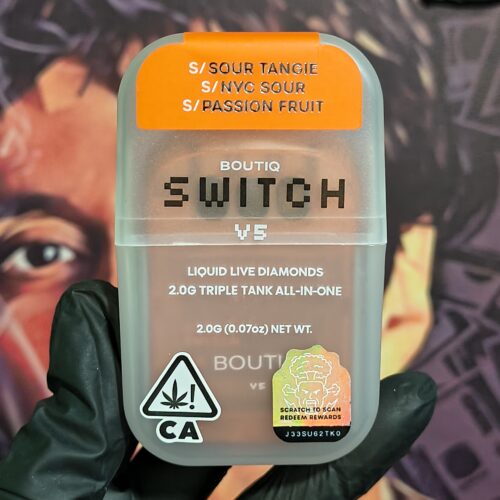 BOUTIQ SWITCH SOUR TANGIE/ NYC SOUR & PASSION FRUIT (SATIVA,SATIVA & SATIVA) 2gr