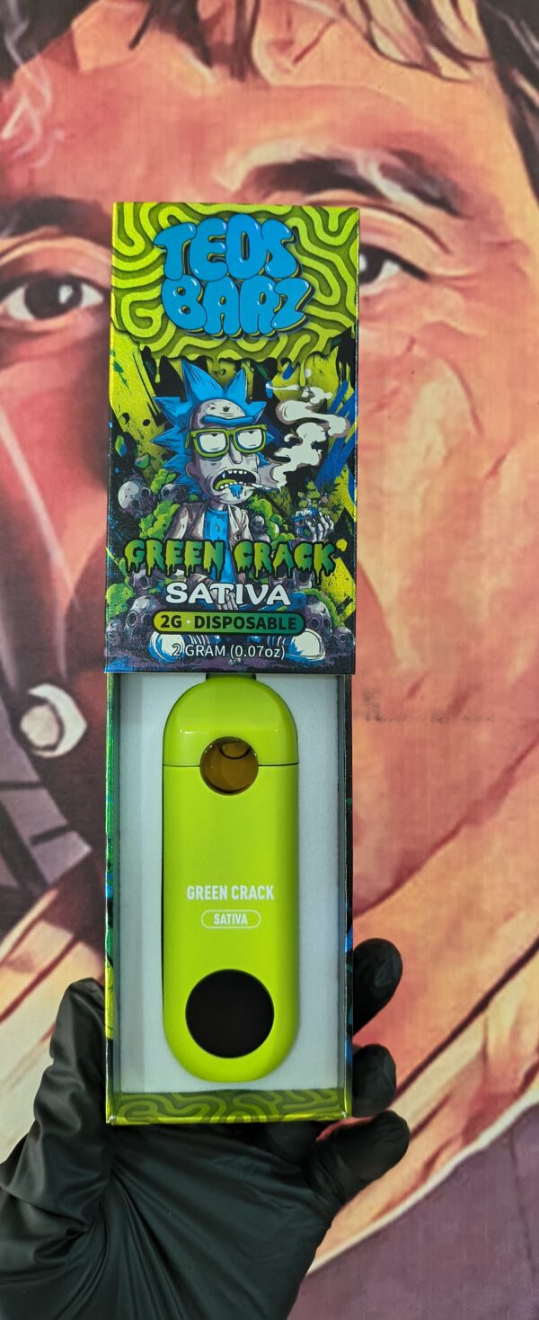 GREEN CRACK 3 TEOS BARZ GREEN CRACK (SATIVA) 2gr