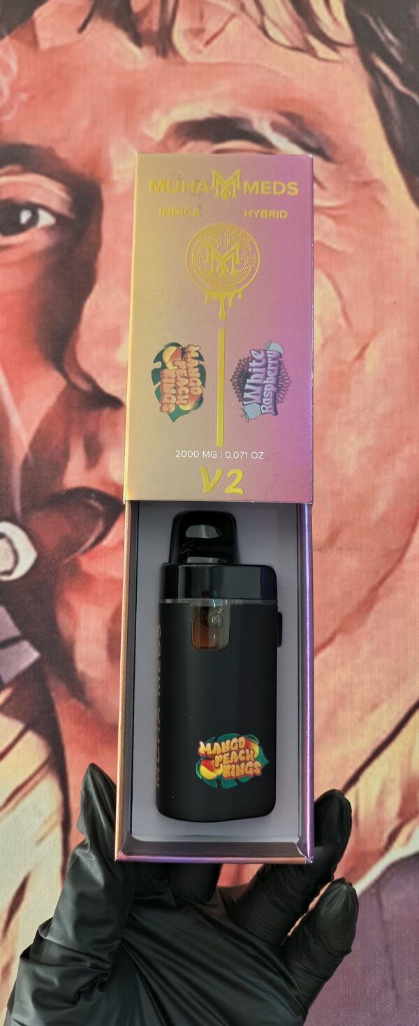 MUHA MEDS DUAL V2 MANGO PEACH RINGS & WHITE RASPBERRY (INDICA & HYBRID) 2gr