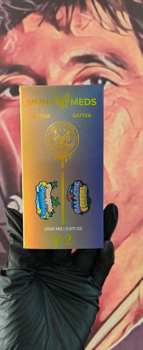 MUHA MEDS DUAL V2 PINEAPPLE PARADISE & GALACTIC DIESEL (SATIVA & SATIVA) 2gr