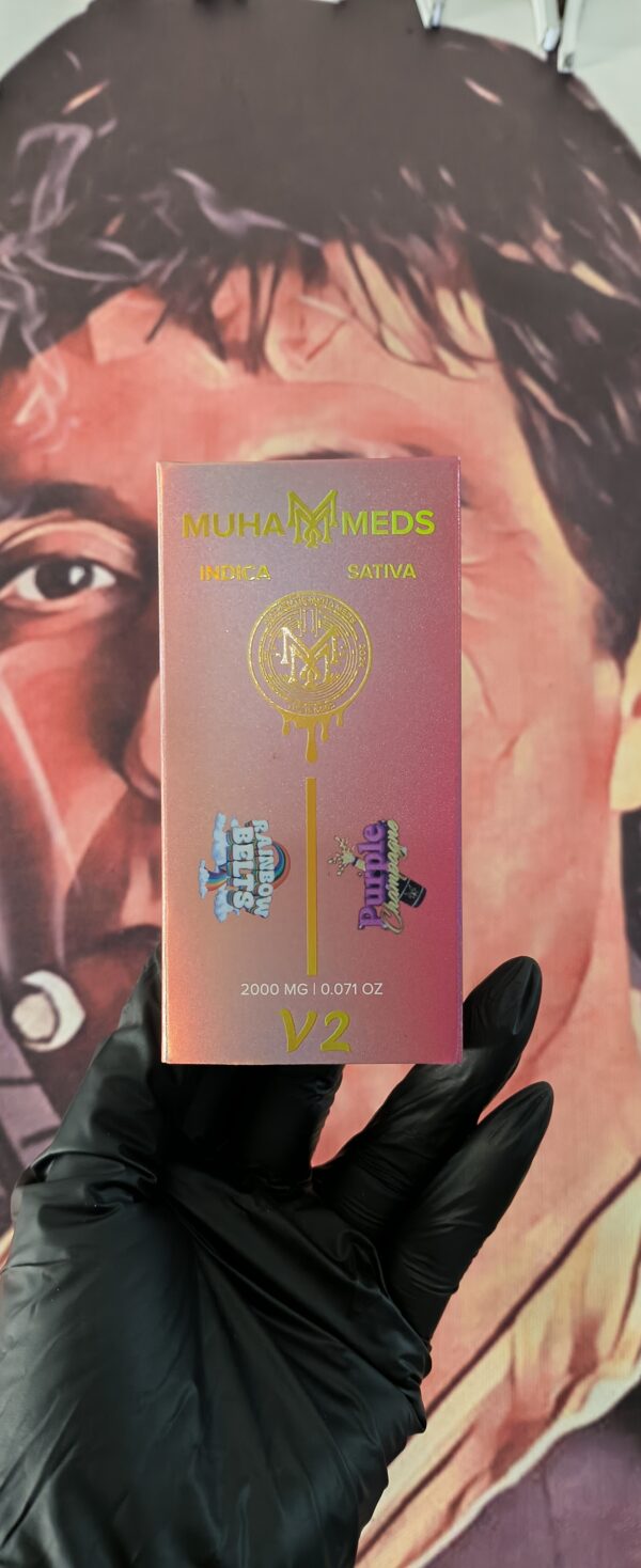 MUHA MEDS DUAL V2 RAINBOW BELTS & PURPLE CHAMPAGNE (INDICA & SATIVA) 2gr
