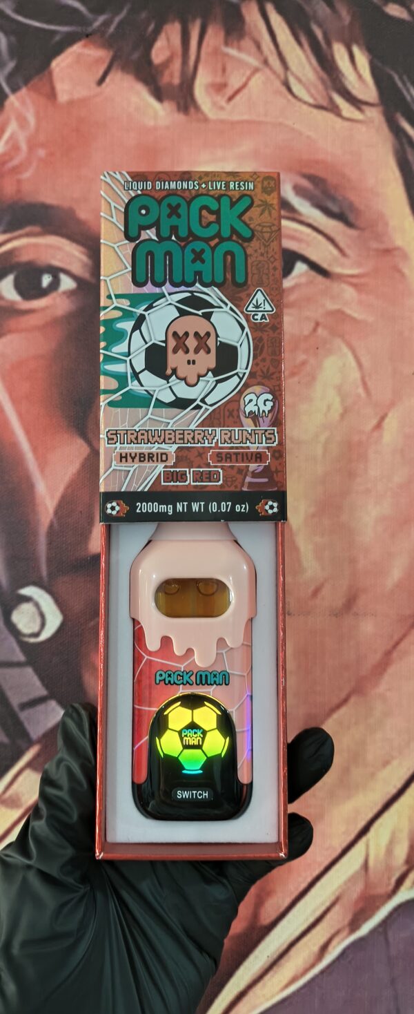 PACKMAN MUNDIALISTA STRAWBERRY RUNTS & BIG RED (HYBRID & SATIVA) 2gr