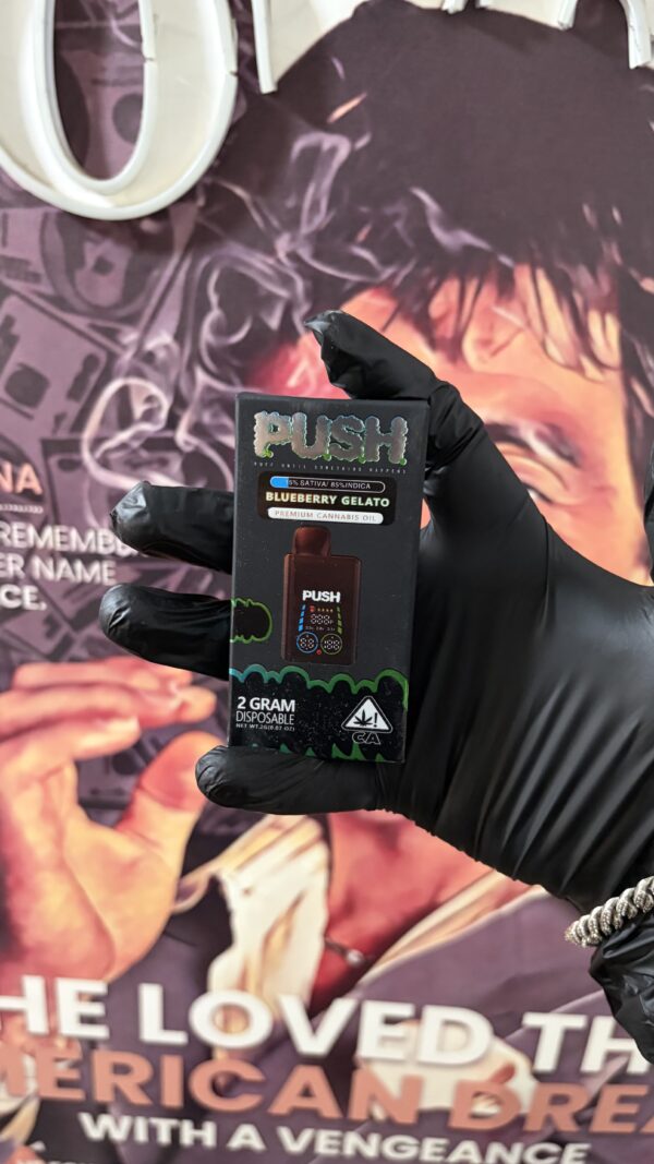 BLUEBERRY GELATO 1 PUSH BLUEBERRY GELATO 2G (SATIVA 15% & INDICA 85%)