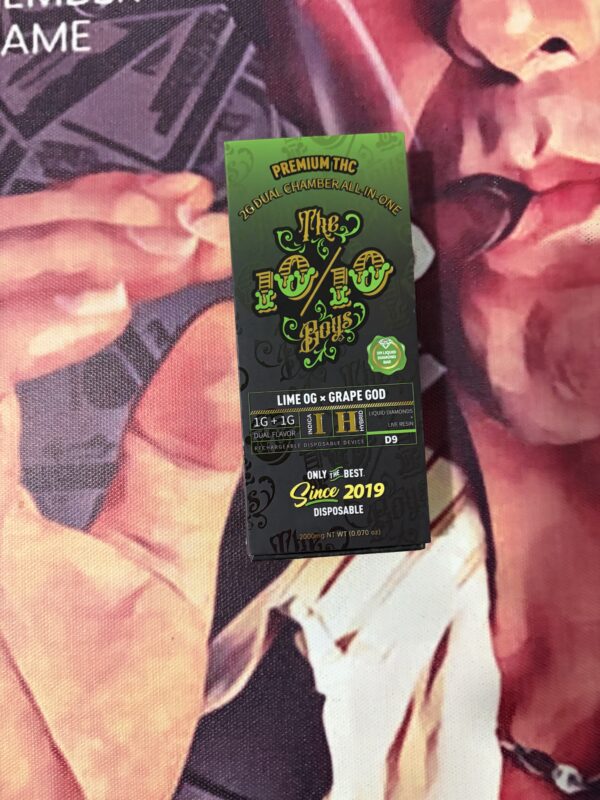 THE 10/10 BOYS DUAL LIME OG & GRAPE GOD (INDICA & HYBRID) 2gr