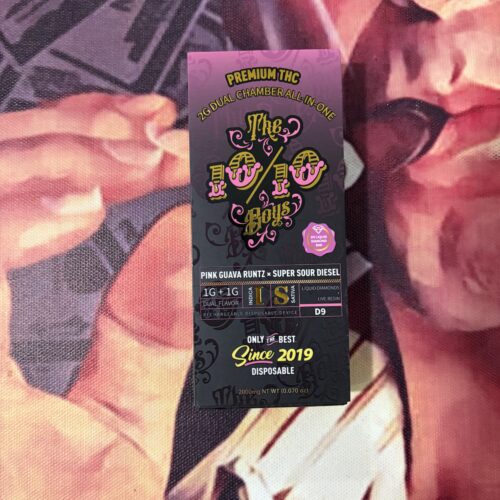 THE 10/10 BOYS DUAL PINK GUAVA RUNTZ & SUPER SOUR DIESEL (INDICA & SATIVA) 2gr